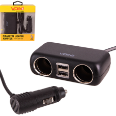 Подовжувач прикурювача VOIN на 2 виходи+2USB SC-2004L