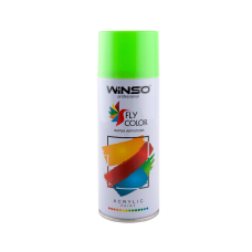Фарба аерозольна флуоресцентна яскраво-зелена Winso 450мл
