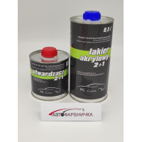 Лак акриловий 2+1 Moto-Gama 0,5л + зат.0,25л