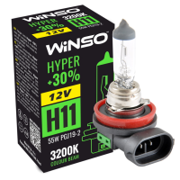 Галогенова лампа Winso H11 12V 55W PGJ19-2 HYPER +30% 712810
