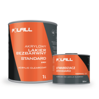 Лак безбарвний акриловий 2K MS 2:1 Standart POLFILL 1л+затв.0,5л