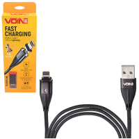 Кабель USB-Lightning VOIN 3A 1м VL-6101L BK