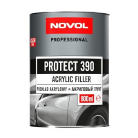 Грунт акриловий Novol 390 4+1 сірий 0.8л+0.20затв