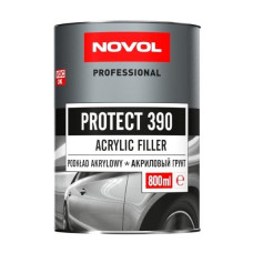 Грунт акриловий Novol 390 4+1 сірий 0.8л+0.20затв