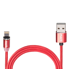 Кабель магнітний Pulso USB-Lightning 2,4A 2м червоний MC-2302L RD