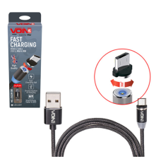 Кабель магнітний VOIN USB-Type 2,4A 2м чорний