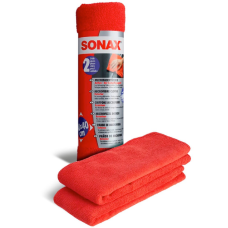 Серветка з мікрофібри червона 2шт Sonax 416241