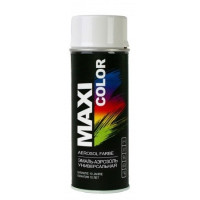 Емаль аерозольна універсальна Maxi Color RAL 9010 біла матова 400мл