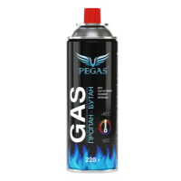 Газ для кемпінгу 220г Pegas