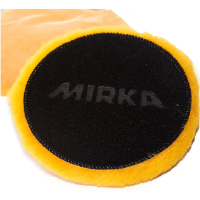 Круг поліровочний з натуральної овчини жовтий на лип. 150мм MIRKA 7991500211