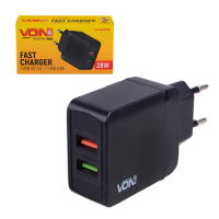 Мережевий зарядний пристрій Voin 28W 2USB