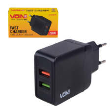 Мережевий зарядний пристрій Voin 28W 2USB