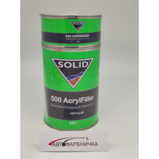 Грунт 500 AcrylFiller чорний 800г SOLID