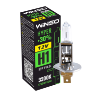 Галогеннна лампа Winso H1 12V 55W P14.5s HYPER +30% 712100