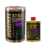 Лак акриловий 2K 2:1 V5 AS Clearcoat 1л+затв.2К Hardener 7700 0.5л MOBIHEL