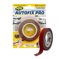 Стрічка-скоч двохстороння AUTOFIX PRO HPX сіра 12мм*0.8мм*2м