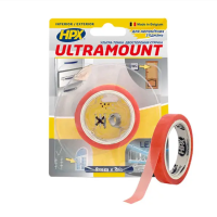 Стрічка-скоч двохстороння ULTRAMOUNT HPX прозора 9мм*2м