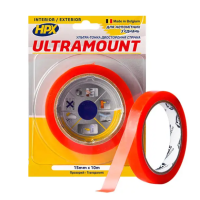 Стрічка-скоч двохстороння ULTRAMOUNT HPX прозора 15мм*10м