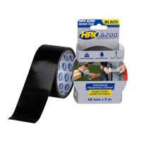 Стрічка клейка армована чорна 48мм*5м HPX