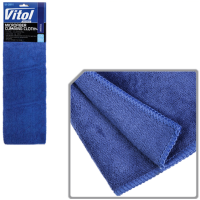 Серветка з мікрофібри синя 40*40см VITOL VR-04M-U