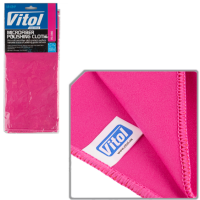 Серветка з мікрофібри рожева 40*30см VITOL VR-09-P