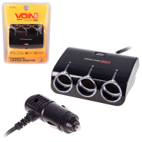 Подовжувач прикурювача VOIN на 3 виходи+1USB SC-3073