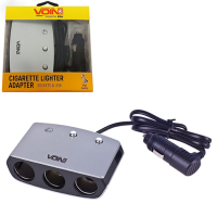 Розгалужувач прикурювача VOIN 3 виходи+1USB 2400mA 12/24V