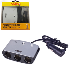 Розгалужувач прикурювача VOIN 3 виходи+1USB 2400mA 12/24V
