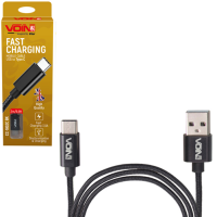 Кабель USB-Type C Voin 3A 1м black CC-1801C BK