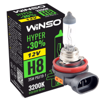 Галогенова лампа Winso H8 12V 35W PGJ19-1 HYPER +30% 712800