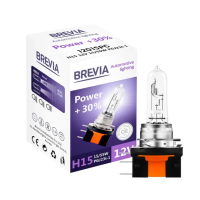 Автомобільна лампа Brevia +30% H15 12V 15/55W